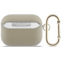 Kryt Guess Grained Classic Logo Hook pro AirPods Pro - zlatá