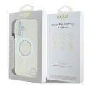 Kryt Guess IML Rhinestones MagSafe iPhone 16 Plus white
