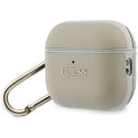 Kryt Guess Grained Classic Logo Hook pro AirPods Pro - zlatá