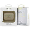 Kryt Guess Grained Classic Logo Hook pro AirPods Pro - zlatá
