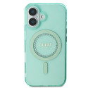 Kryt Guess IML Rhinestones MagSafe iPhone 16 Plus – zelená