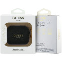Guess Silicone Glitter Ring Case pro AirPods Pro 3 - černá