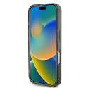 Kryt Guess IML Glitter Circle MagSafe pro iPhone 16 - černý