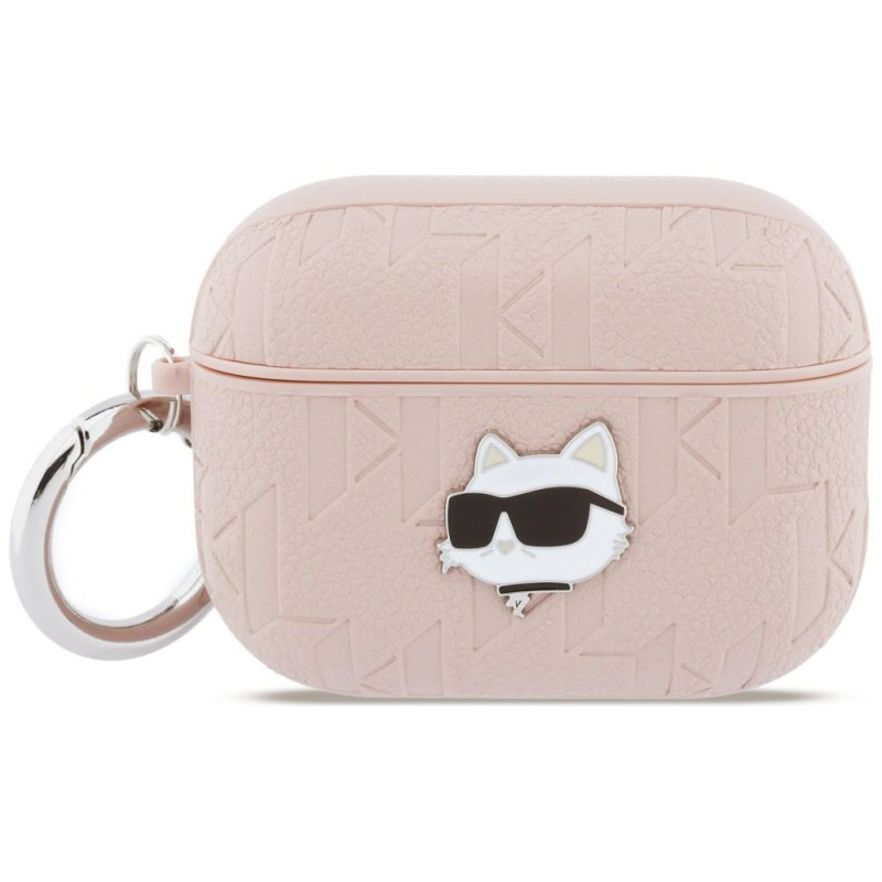 Pouzdro Karl Lagerfeld CHOUPETTE pro AirPods Pro 3 - růžové