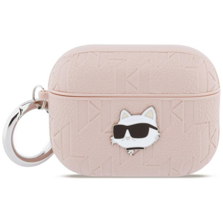 Pouzdro Karl Lagerfeld CHOUPETTE pro AirPods Pro 3 - růžové