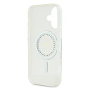Kryt Guess IML Rhinestones MagSafe pro iPhone 16 - bílý