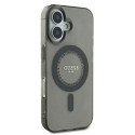 Kryt Guess IML Rhinestones pro iPhone 16 - black