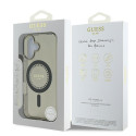 Kryt Guess IML Rhinestones pro iPhone 16 - black