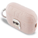Pouzdro Karl Lagerfeld MONOGRAM KARL HEAD AirPods Pro 3 - růžové