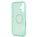 Kryt Guess IML Rhinestones MagSafe pro iPhone 16 - zelený