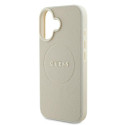 Kryt Guess Grained Ring MagSafe iPhone 16 - beige