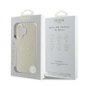 Kryt Guess Grained Ring MagSafe iPhone 16 - beige