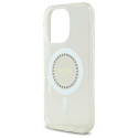 Kryt Guess IML Rhinestones MagSafe pro iPhone 16 Pro Max – bílá