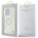 Kryt Guess IML Rhinestones MagSafe pro iPhone 16 Pro Max – bílá