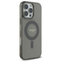 Kryt Guess IML Rhinestones MagSafe iPhone 16 Pro Max černý