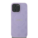 Kryt Guess SAFFIANO PEONY CLASSIC iPhone 16 Pro Max - fialová