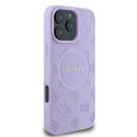 Kryt Guess SAFFIANO PEONY CLASSIC iPhone 16 Pro Max - fialová