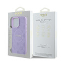 Kryt Guess SAFFIANO PEONY CLASSIC iPhone 16 Pro Max - fialová