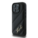 Kryt Karl Lagerfeld QUILTED SIGNATURE iPhone 16 Pro - černý