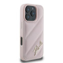 Kryt Karl Lagerfeld QUILTED SIGNATURE pro iPhone 16 Pro Max růžová