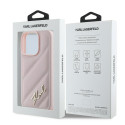 Kryt Karl Lagerfeld QUILTED SIGNATURE pro iPhone 16 Pro Max růžová