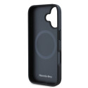 Kryt Mercedes Plain Smooth Leather pro iPhone 16 černý