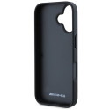 Kryt AMG Leather Debossed Lines iPhone 16 - černá