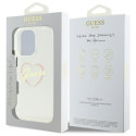 Kryt Guess IML Heart pro iPhone 16 Pro - transparentní