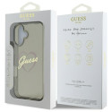 Kryt Guess IML Heart Case pro iPhone 16 Plus černý
