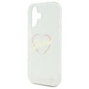 Kryt Guess IML Heart Case pro iPhone 16 Plus - transparentní