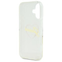 Kryt Guess IML Heart Case pro iPhone 16 Plus - transparentní