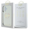 Kryt Guess IML Heart Case pro iPhone 16 Plus - transparentní