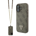 Pouzdro Guess pro iPhone 16 - hnědá