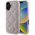 Kryt Guess Metal Logo pro iPhone 16 - růžová