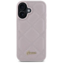 Kryt Guess Metal Logo pro iPhone 16 - růžová