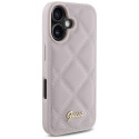 Kryt Guess Metal Logo pro iPhone 16 - růžová