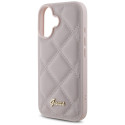 Kryt Guess Metal Logo pro iPhone 16 - růžová