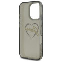 Kryt Guess IML Heart pro iPhone 16 Pro Max - černý