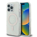 Kryt Guess IML 4G Background MagSafe pro iPhone 16 Pro - white