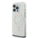 Kryt Guess IML 4G Background MagSafe pro iPhone 16 Pro - white