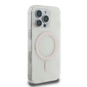 Kryt Guess IML 4G Background MagSafe pro iPhone 16 Pro - white