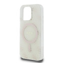 Kryt Guess IML 4G Background MagSafe pro iPhone 16 Pro - white