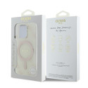 Kryt Guess IML 4G Background MagSafe pro iPhone 16 Pro - white