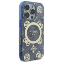 Kryt Guess Peony On 4G Background pro iPhone 16 Pro - blue