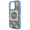 Kryt Guess Peony On 4G Background pro iPhone 16 Pro - blue