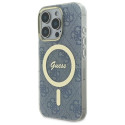 Kryt Guess IML 4G MagSafe pro iPhone 16 Pro - blue