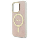 Kryt Guess IML 4G MagSafe pro iPhone 16 Pro - růžová