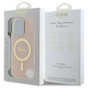 Kryt Guess IML 4G MagSafe pro iPhone 16 Pro - růžová