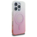 Kryt Guess IML GLITTER GRADIENT pro iPhone 16 Pro - růžová
