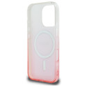 Kryt Guess IML GLITTER GRADIENT pro iPhone 16 Pro - růžová